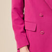 Veste blazer double boutonnage violet clair femme