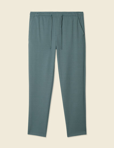 Pantalon chino jogger vert foncé homme