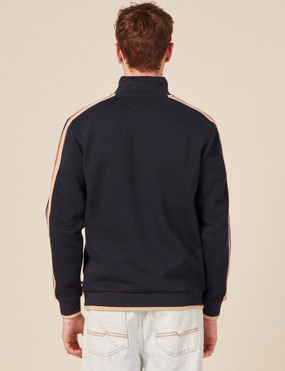 Sweat manches longues orange foncé homme