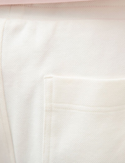 Short jogpant ecru homme