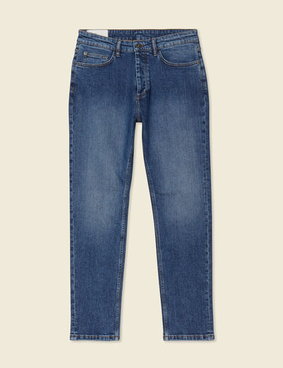 Jeans straight taille tapered denim stone homme