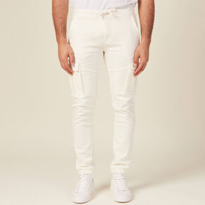 Pantalon battle bas resserré ecru homme