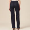 Jeans flare à pont denim brut femme