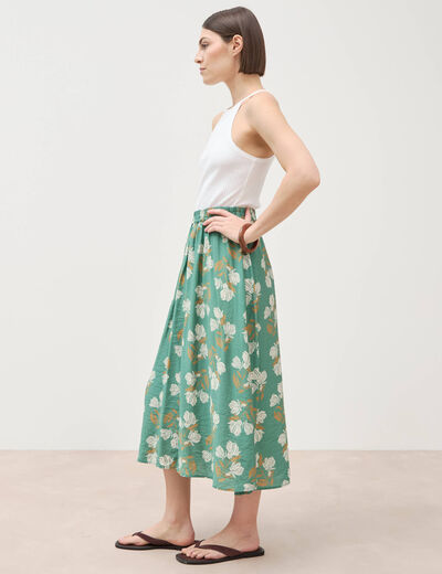 Jupe vert &eacute;meraude femme