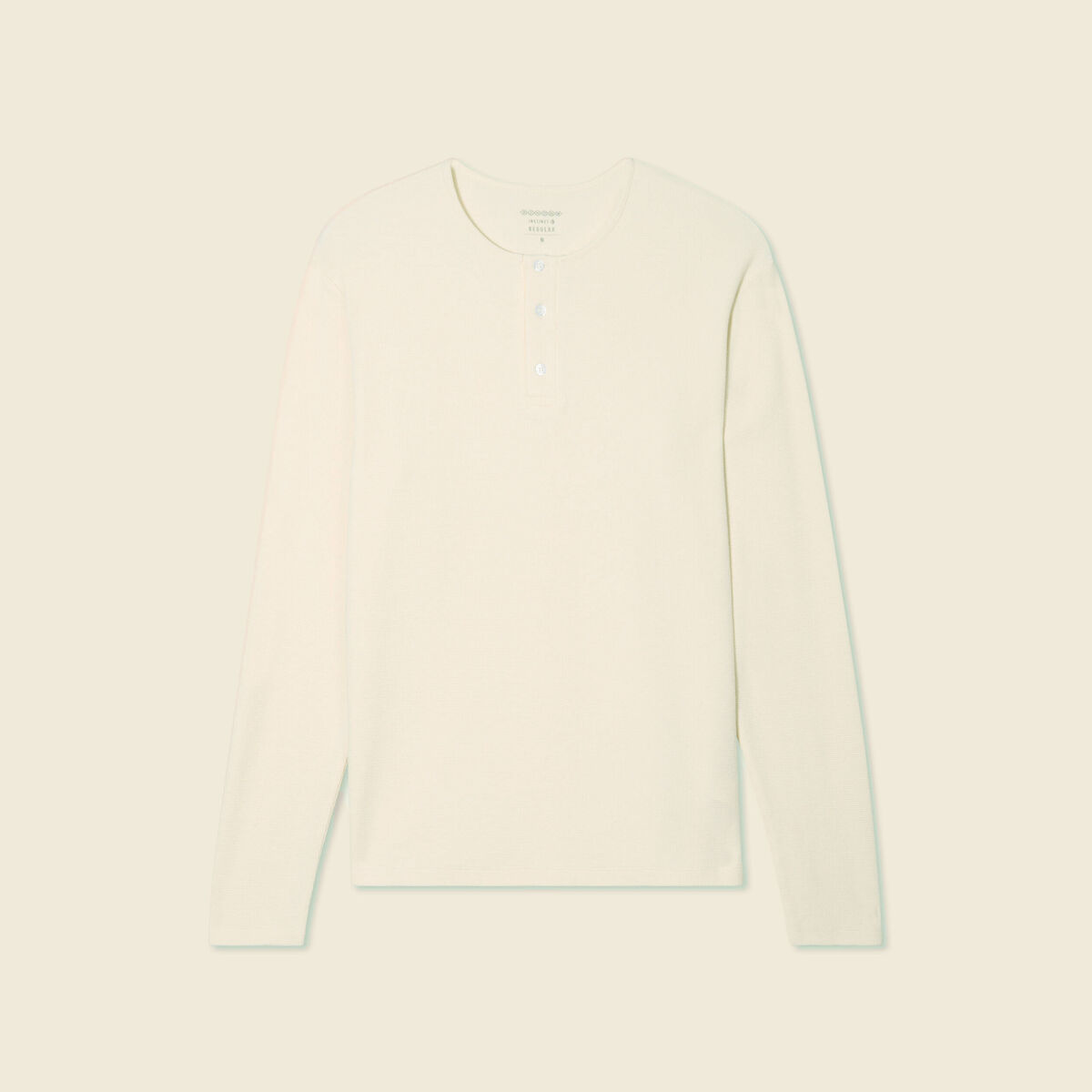 T-shirt manches longues ecru homme