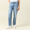 Jeans large relaxed denim bleach homme