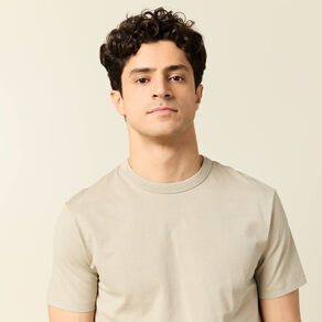T-shirt éco-responsable beige homme
