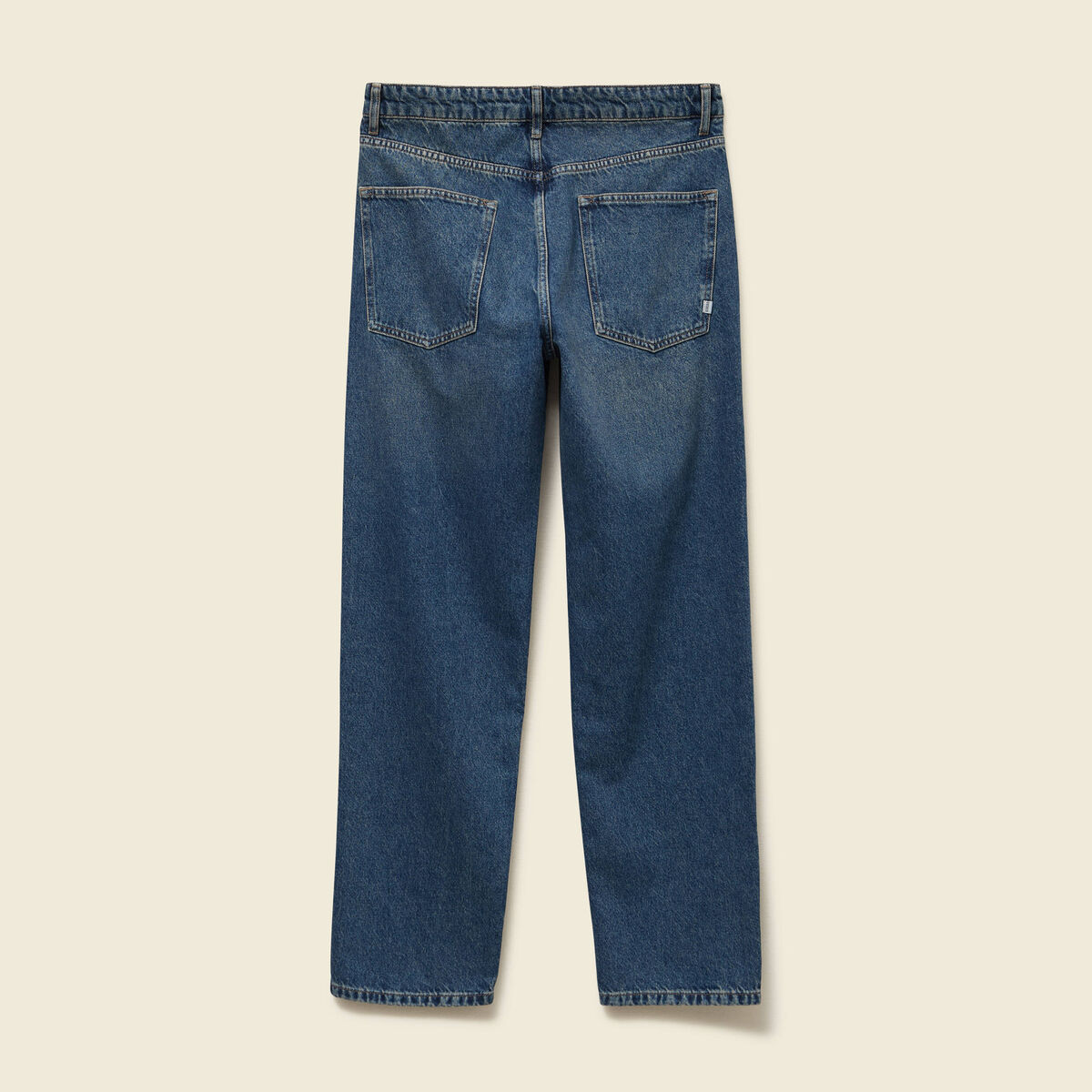 Jeans large longueur 32 en coton bleu homme