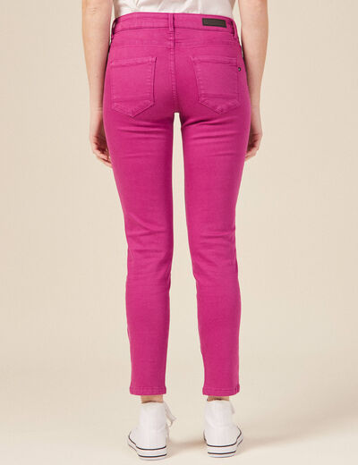 Pantalon slim 7/8ème violet clair femme