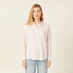 Chemise éco-responsable rose clair femme
