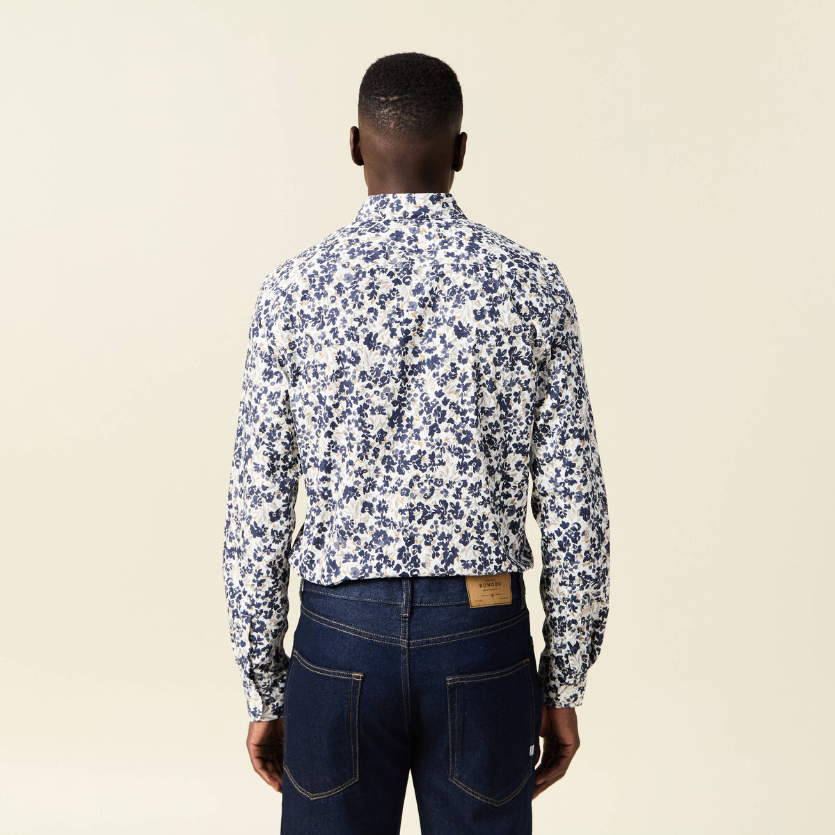 Chemise manches longues blanc homme