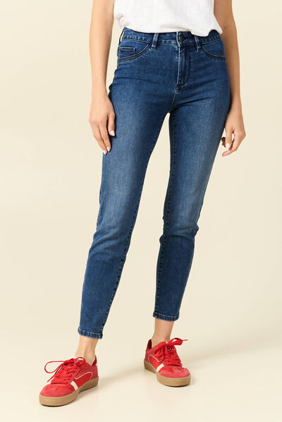 Jeans skinny 7/8ème denim stone femme