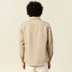 Surchemise boutonnée beige homme
