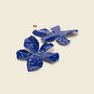 Boucles d'oreilles bleu electrique femme