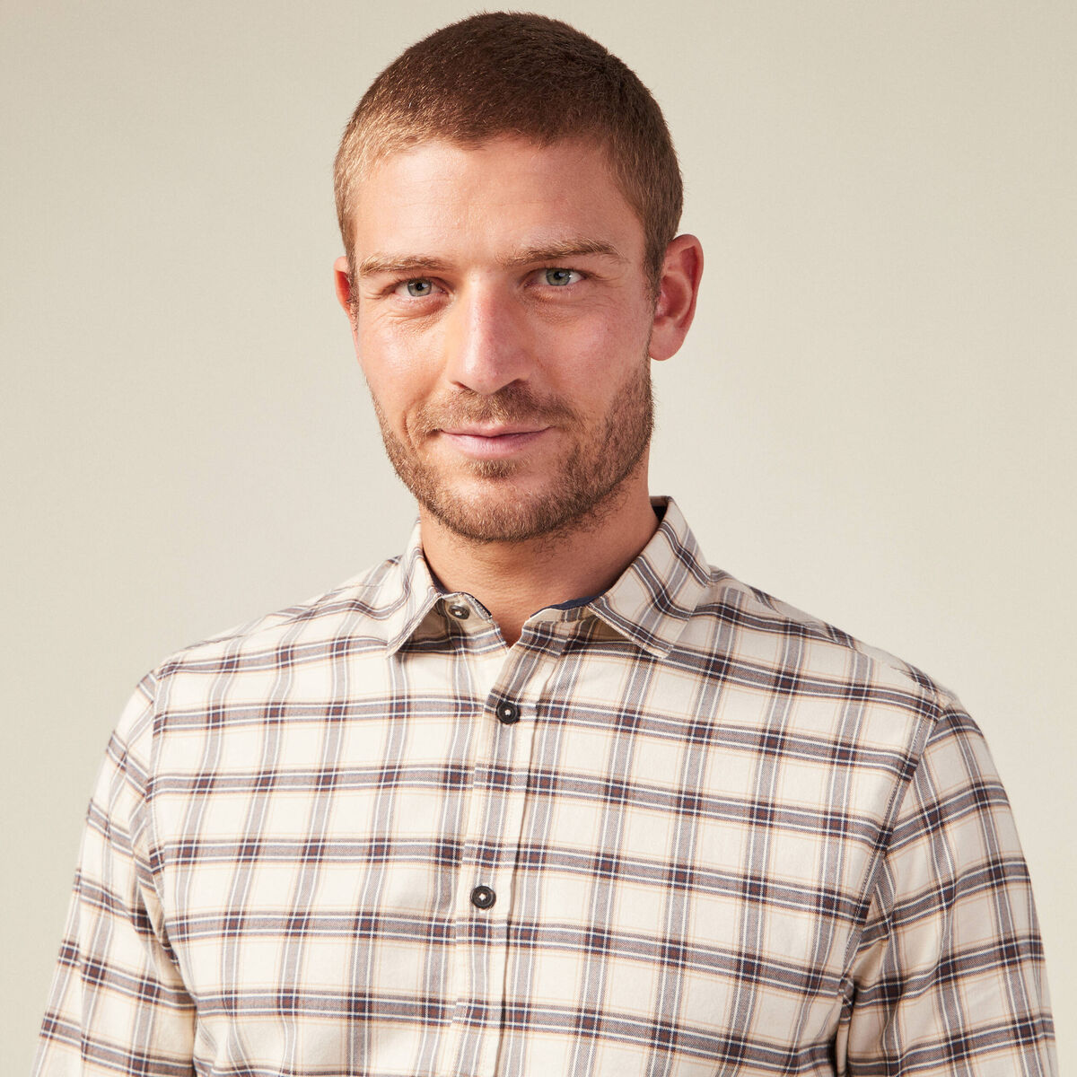 Chemise éco-responsable ecru homme