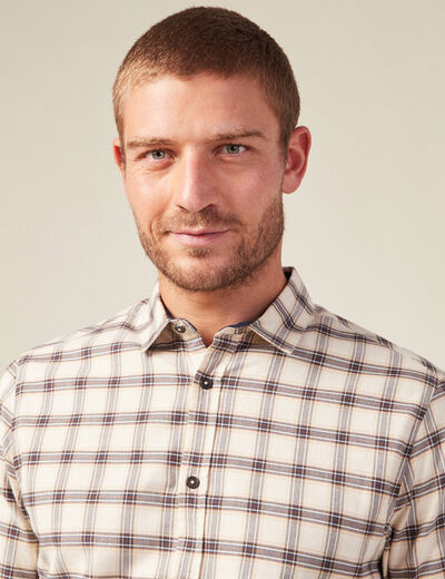 Chemise éco-responsable ecru homme