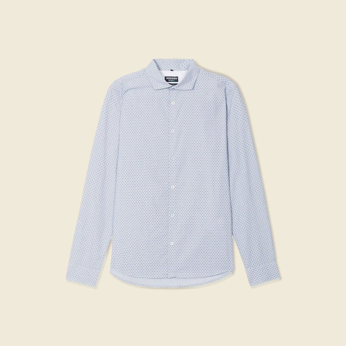 Chemise manches longues bleu homme