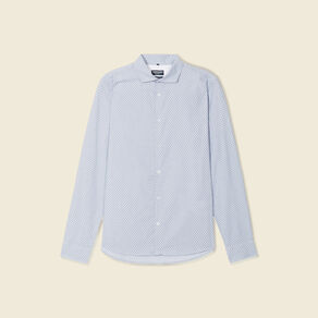 Chemise manches longues bleu homme