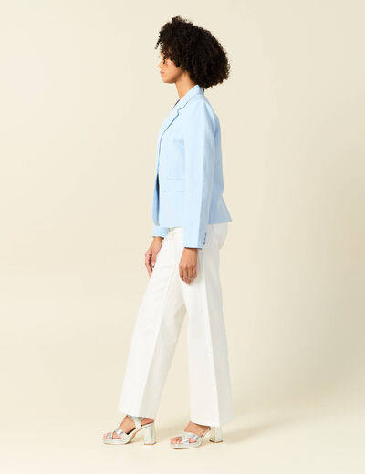 Veste esprit blazer bleu clair femme