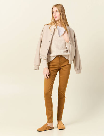 Pantalon Audrey - skinny push up marron femme