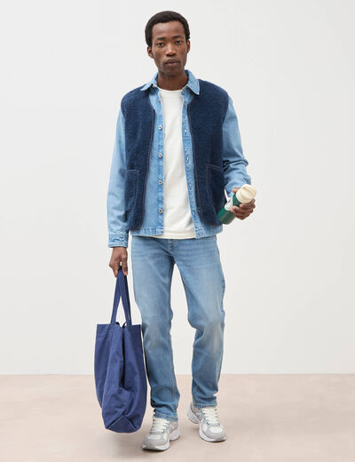 Jeans straight denim used homme
