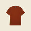 T-shirt manches courtes marron cognac homme