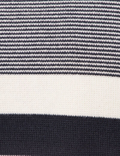 Pull manches longues bleu marine homme