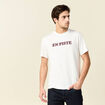 T-shirt manches courtes ecru homme