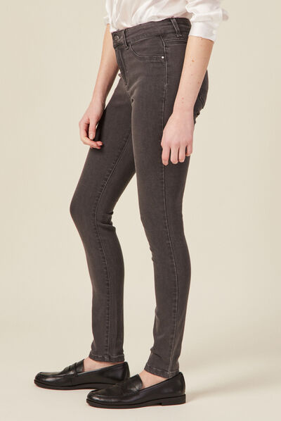 Jeans Lou - jegging gris foncé femme