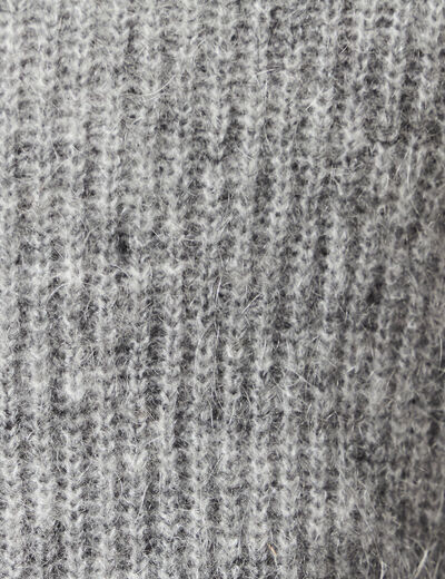 Gilet manches longues gris clair femme