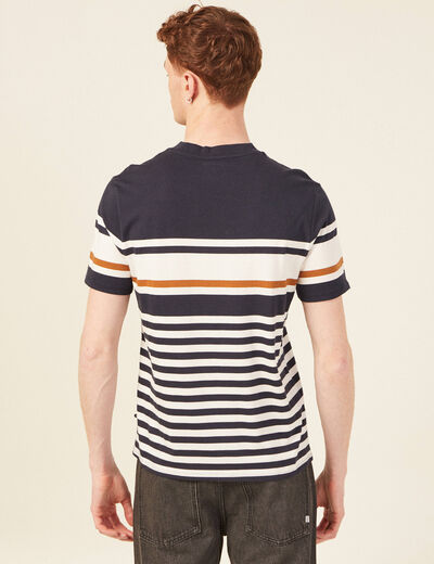 T-shirt manches courtes ecru homme