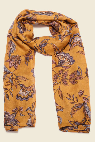 Foulard jaune femme