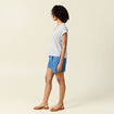 Blouse éco-responsable bleu foncé femme