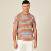T-shirt manches courtes marron clair homme