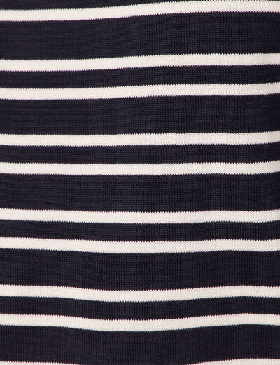 Pull manches longues bleu marine homme