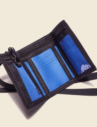 Portefeuille à scratch bleu marine homme