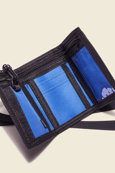 Portefeuille à scratch bleu marine homme