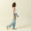 Jeans large taille standard bleu femme