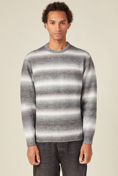 Pull éco-responsable gris homme