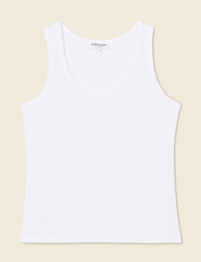 Débardeur éco-responsable blanc femme