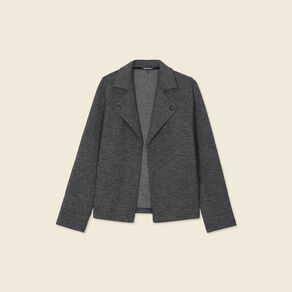 Gilet manches longues gris femme