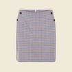 Jupe courte bleu femme