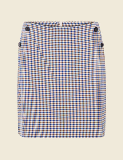 Jupe courte bleu femme