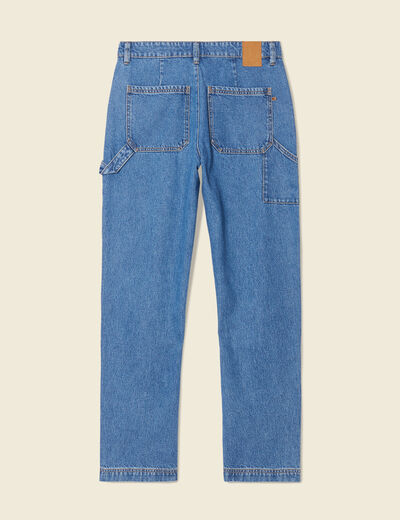 Jeans slouchy taille haute denim stone femme