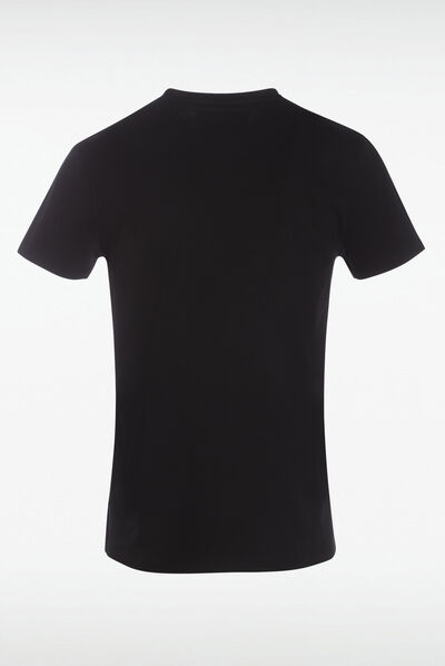 T-shirt col V homme Instinct noir homme