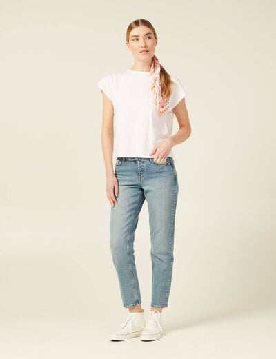 T-shirt éco-responsable blanc femme