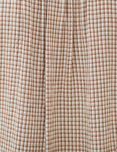 Chemise oversize manches longues marron clair femme