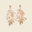 Boucles d'oreilles pendantes couleur or femme