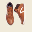 Baskets montantes à lacets marron foncé homme