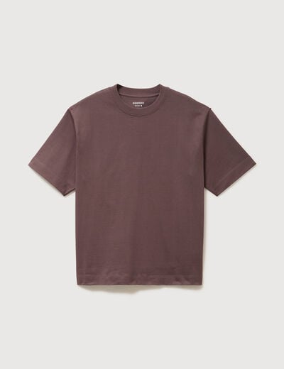 T-shirt en coton mauve homme
